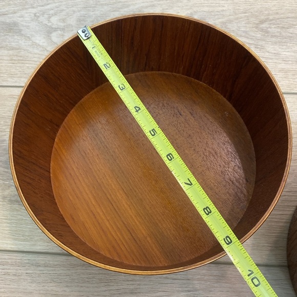 Rare‎ Swedish Teak Thin Wall Bowls MCM - Picture 7 of 10